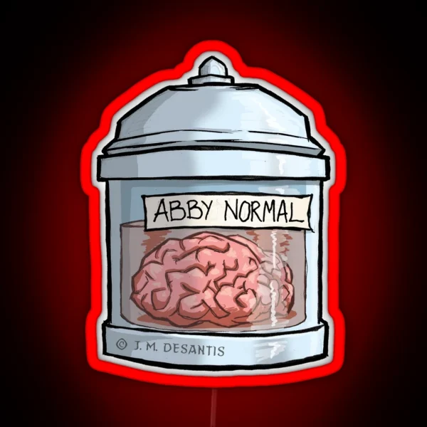 Abby Normal Brain RGB Neon Sign