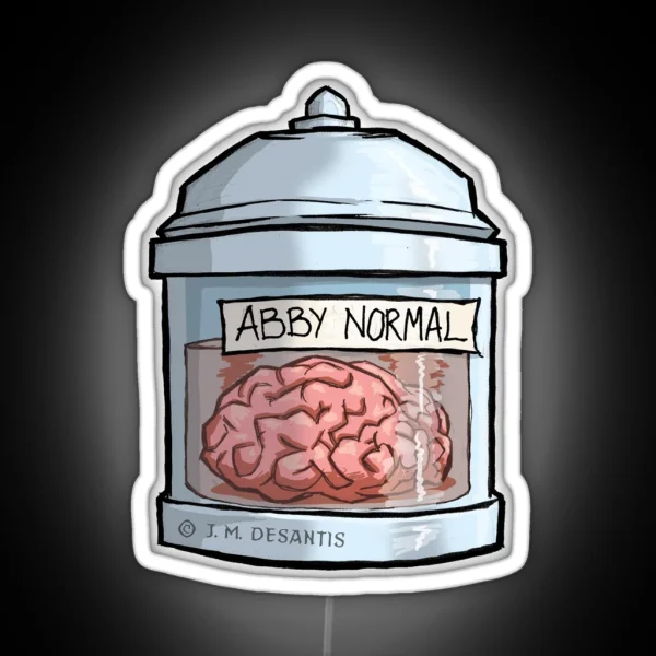 Abby Normal Brain RGB Neon Sign