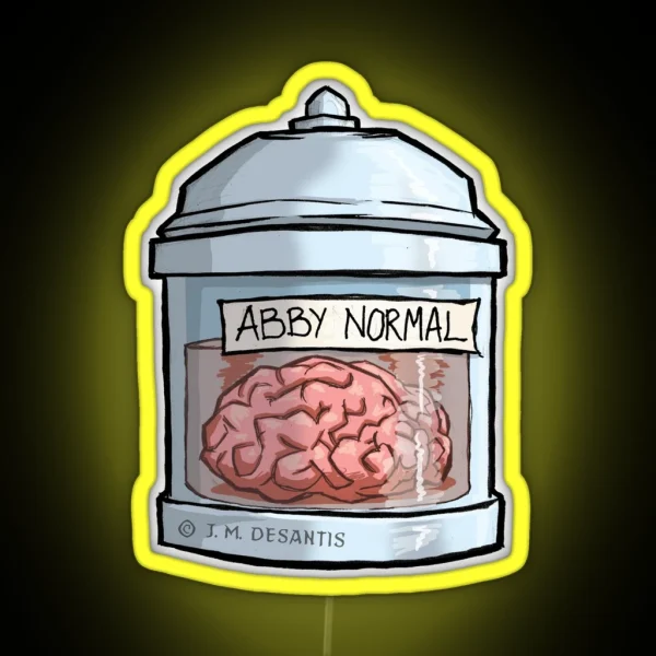 Abby Normal Brain RGB Neon Sign
