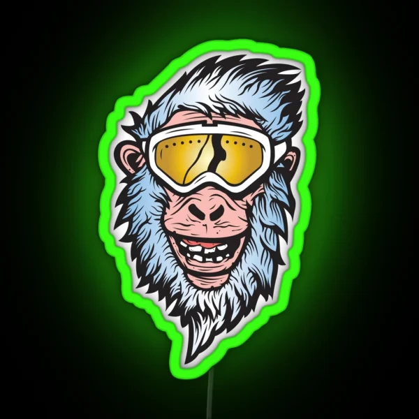 Abominable Snowman RGB Neon Sign
