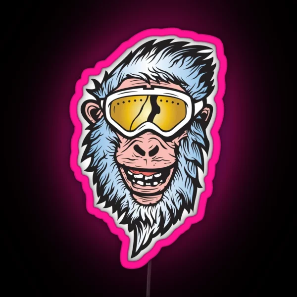 Abominable Snowman RGB Neon Sign