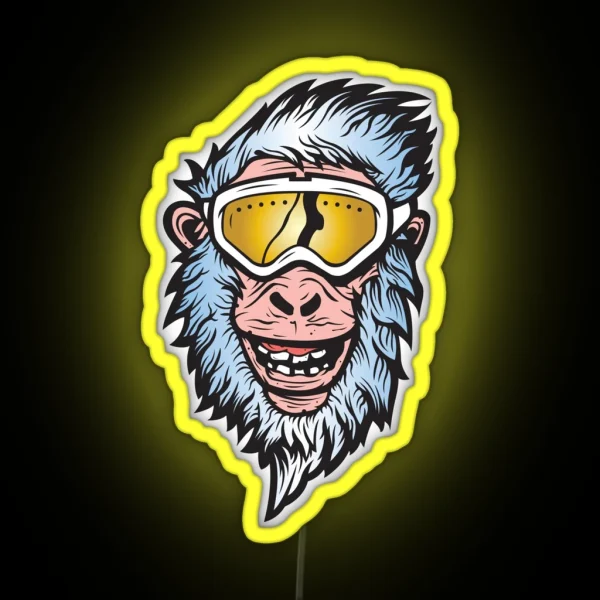 Abominable Snowman RGB Neon Sign