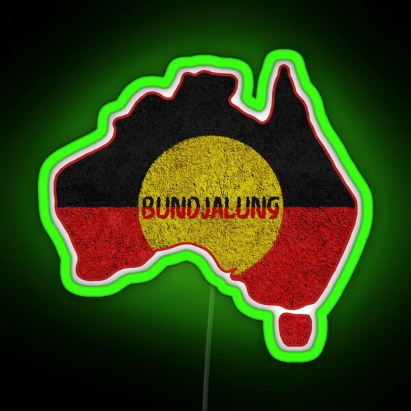 Aboriginal Map Bundjalung RGB Neon Sign