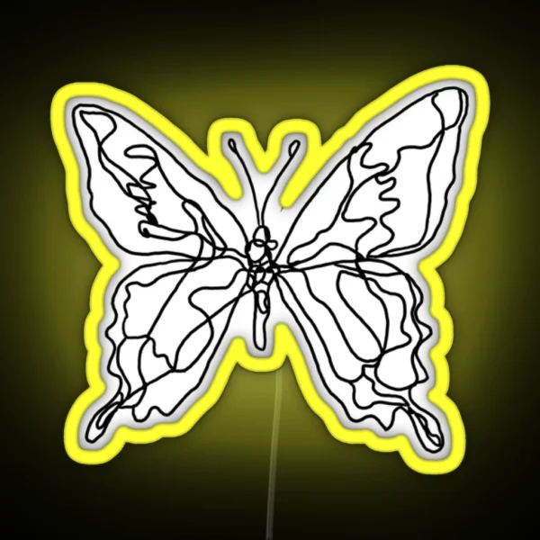 Abstract Butterfly RGB Neon Sign