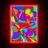 Vibrant neon glow of abstract chaos in radiant RGB colors.