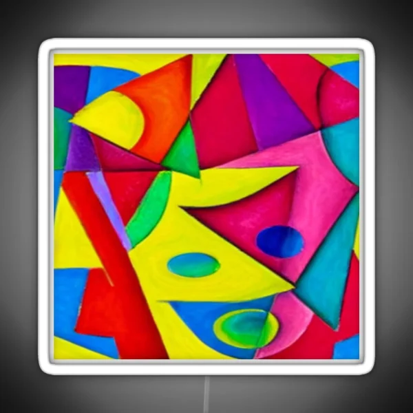 Abstract Colorful Chaos RGB Neon Sign