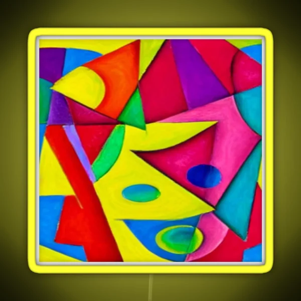 Abstract Colorful Chaos RGB Neon Sign