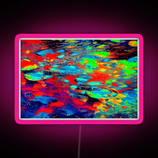 Abstract Colorful Chaos RGB Neon Sign