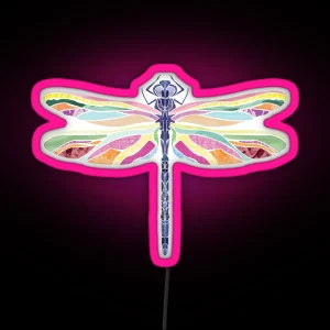 Abstract Dragonfly RGB Neon Sign