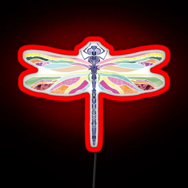 Abstract Dragonfly RGB Neon Sign