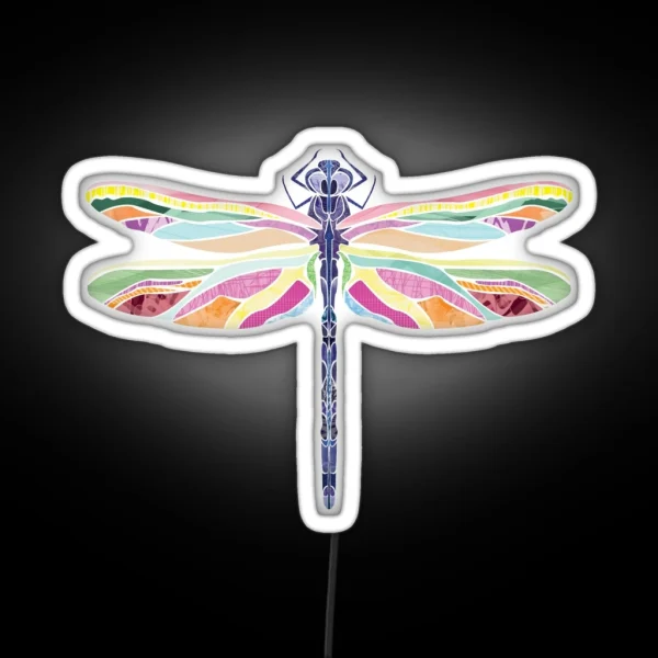 Abstract Dragonfly RGB Neon Sign