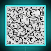 Add vibrant personality with this abstract faces RGB neon lighting