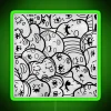 Unique abstract face design RGB neon wall art decoration piece