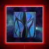 Cosmic Odyssey: Vibrant Blues and Neons Illuminate a Galactic Journey