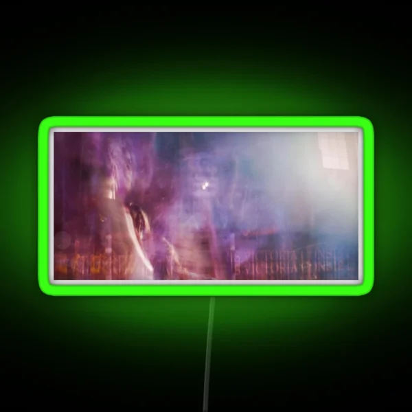 Abstract Long Exposure RGB Neon Sign