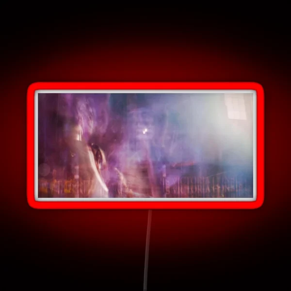 Abstract Long Exposure RGB Neon Sign