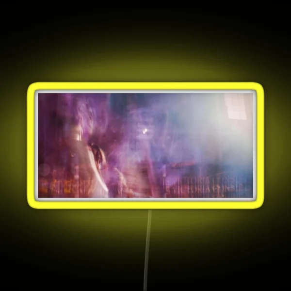 Abstract Long Exposure RGB Neon Sign
