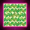 Retro-inspired geometric floral pattern mid century modern RGB LED art