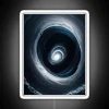 Galaxy-inspired abstract art neon light decoration with vibrant color accents