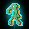 Abstract Squidward RGB Neon Sign - Image 3