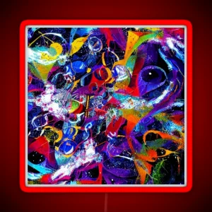 Abstract Vivid Chaos RGB Neon Sign