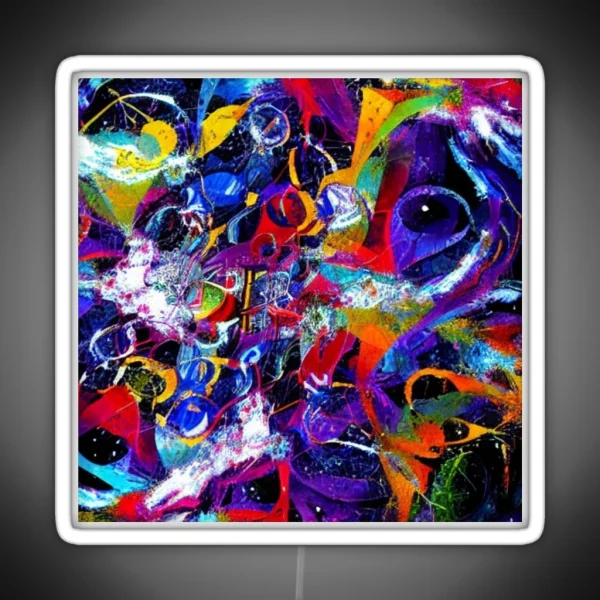 Abstract Vivid Chaos RGB Neon Sign