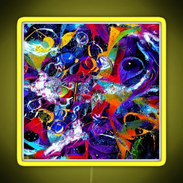 Abstract Vivid Chaos RGB Neon Sign