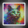 Neon Decor Art Piece Featuring Feline Inspired Abstract Dreamscape Design