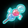 Vibrant Abyss Mage Glass Dango RGB Neon Bar Decor Wall Sign