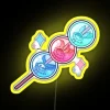 Unique LED Neon Sign with Abyss Mage Glass and Colorful RGB Effects