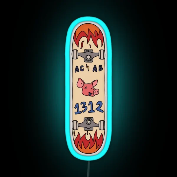 ACAB Skateboard RGB Neon Sign