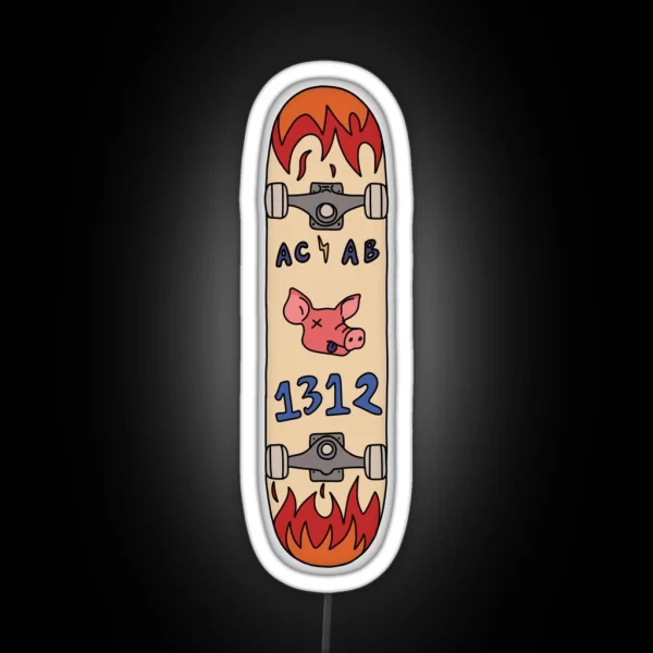 ACAB Skateboard RGB Neon Sign
