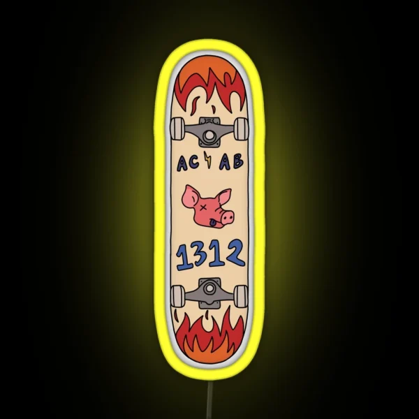 ACAB Skateboard RGB Neon Sign