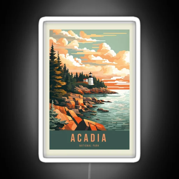 Acadia National Park RGB Neon Sign