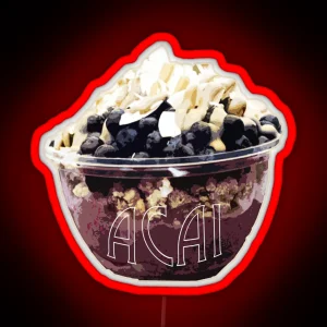 Acai Bowl RGB Neon Sign