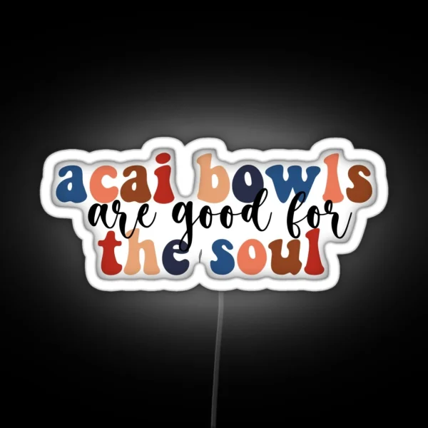Acai Bowl RGB Neon Sign