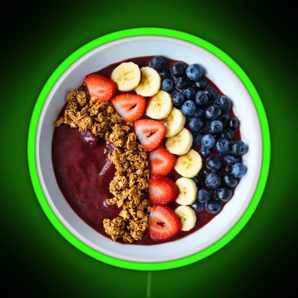 Acai Bowl RGB Neon Sign