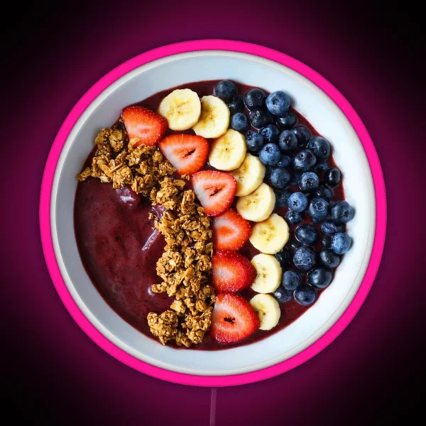 Acai Bowl RGB Neon Sign