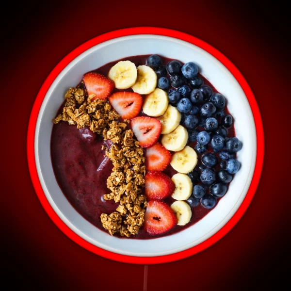 Acai Bowl RGB Neon Sign