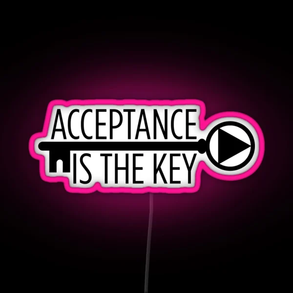 Acceptance AA Slogan RGB Neon Sign
