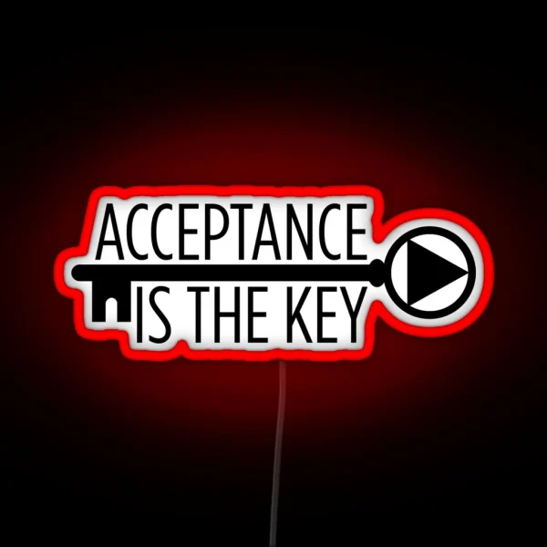 Acceptance AA Slogan RGB Neon Sign