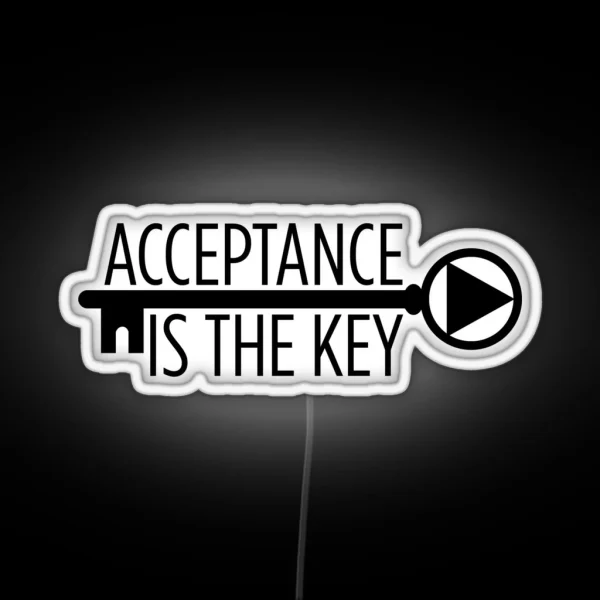 Acceptance AA Slogan RGB Neon Sign