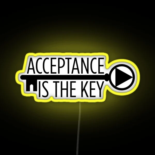 Acceptance AA Slogan RGB Neon Sign
