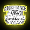 Accent Wall Decoration with Handwritten Chalkboard Style RGB Color Sign