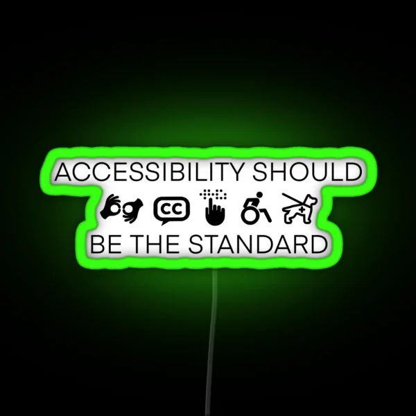 Accessibility Ver 2 RGB Neon Sign