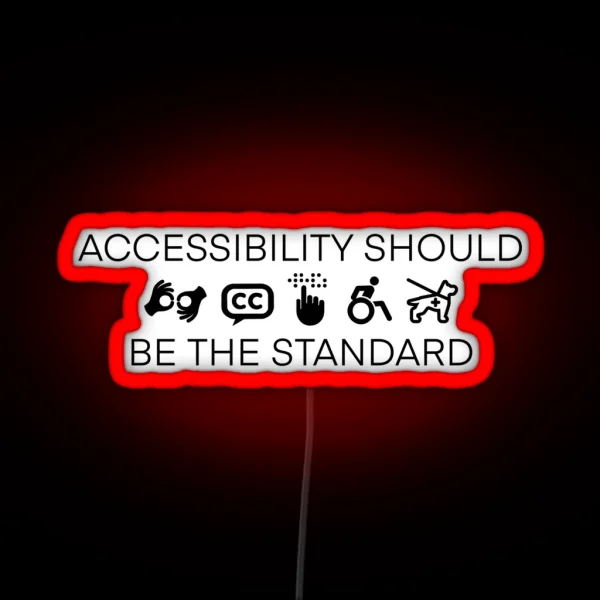 Accessibility Ver 2 RGB Neon Sign
