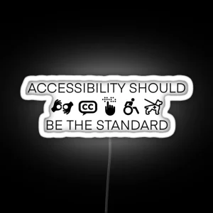 Accessibility Ver 2 RGB Neon Sign