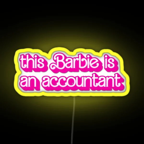 Accountant RGB Neon Sign