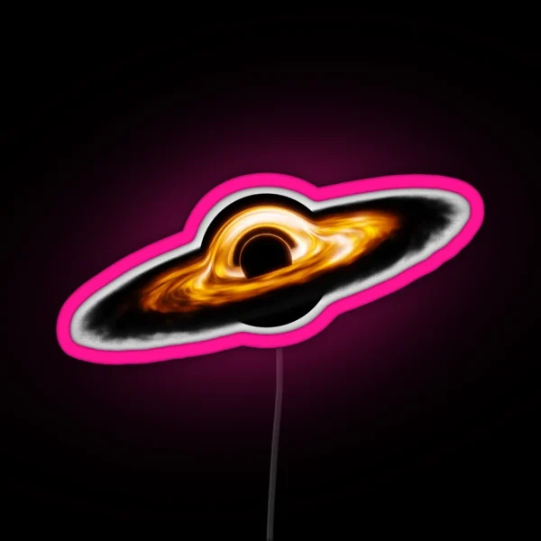 Accreting Black Hole And Event Horizon RGB Neon Sign