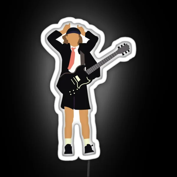 ACDC Angus Young RGB Neon Sign
